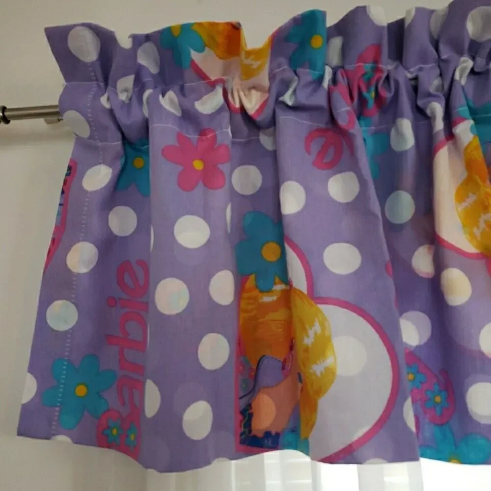 VTG Barbie Standard Pillowcase & Valance Set Mattel 1991 JP Stevens Bedroom